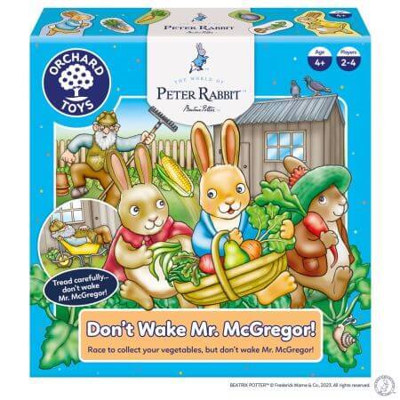 Gioco da tavolo Non svegliare il signor McGregor, 4+ anni, Peter Rabbit, Frutteto