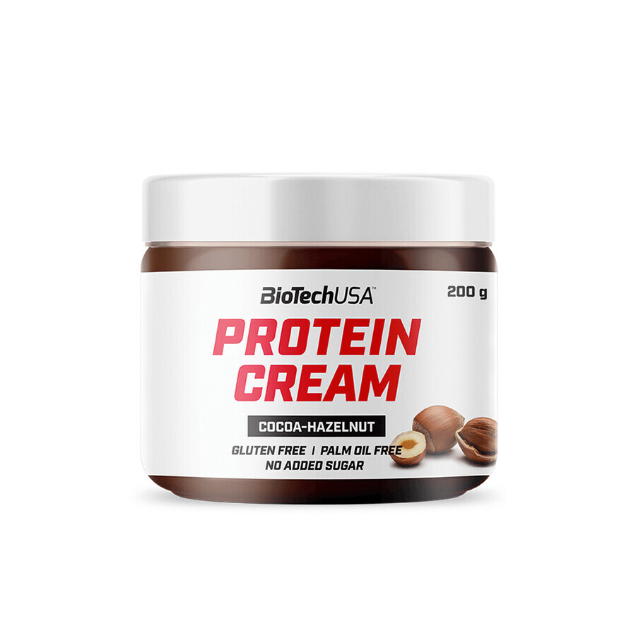 Crema proteica de cacao y avellana, 200 gramos, BioTechUSA