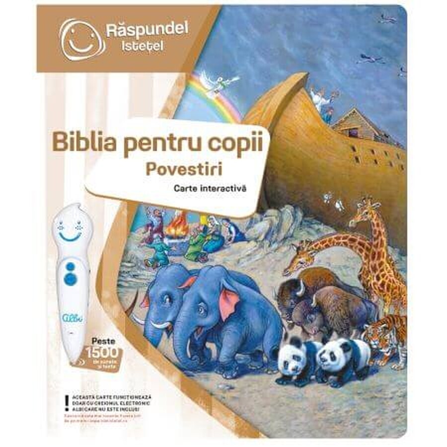 Libro interattivo Storie della Bibbia per bambini, +4 anni, Raspundel Istetel