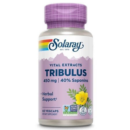 Estratto di frutta Tribulus, 450mg, 60 capsule vegetali, Solaray