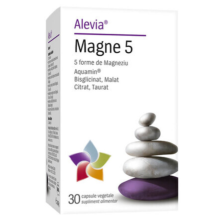 Magne 5, 30 vegetable capsules, Alevia