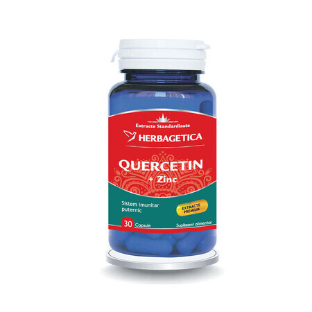 Quercetina più zinco, 30 capsule, Herbagetica