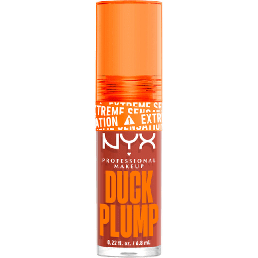 Nyx Professional MakeUp Lucidalabbra Duck Plump 05 Marrone dell'applauso, 6,8 ml