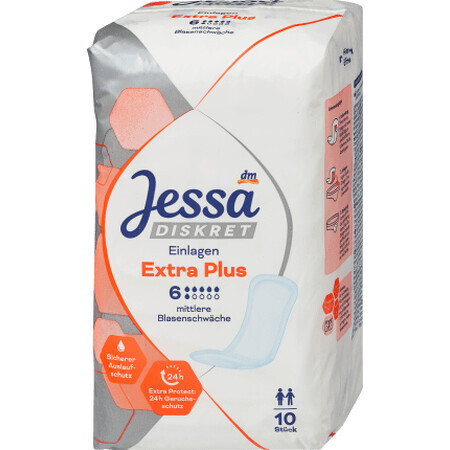 Jessa DISKRET Incontinentieverband Extra Plus, 10 stuks