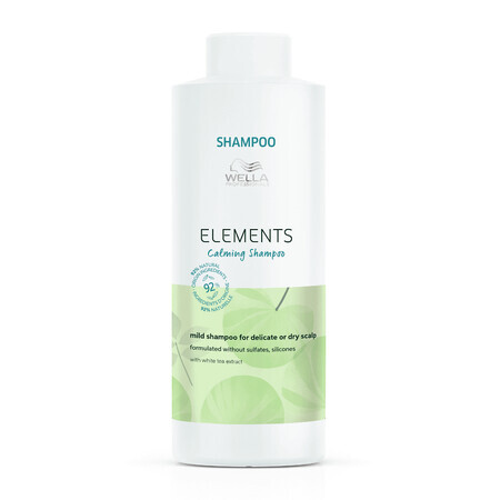 Kalmerende shampoo voor gevoelige hoofdhuid Elements, 1000 ml, Wella Professionals