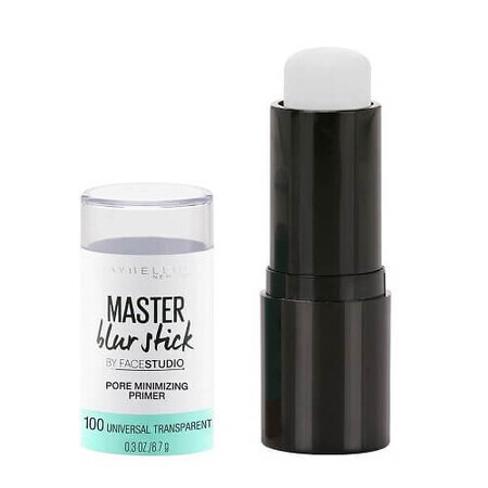 Base de maquillaje, Maybelline, Face Studio, Blur Stick Poreless Primer, 100 Universal