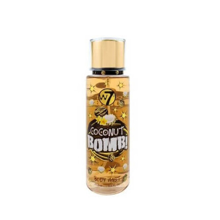 Spray corpo aromatizzato al cocco, W7, Coconut Bomb, 250 ml