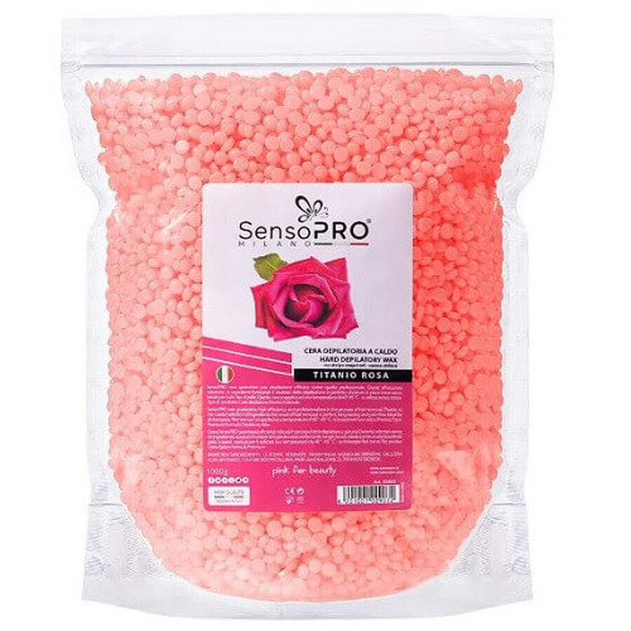 Cera depilatoria elastica, granuli, SensoPro, Rosa, 1000 g