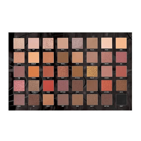 Eye shadow palette, W7, Warm Up, The Hottest Nudes, 40 colors