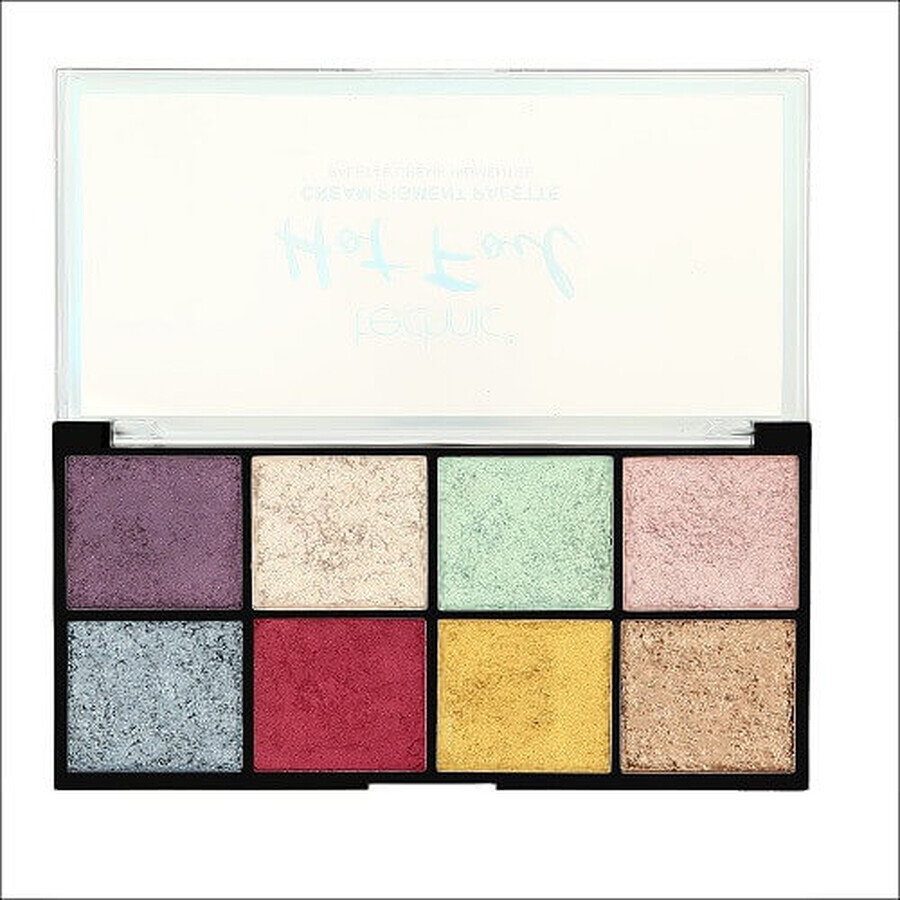 Oogschaduwpalette, Technic, Hot Foil Cream Pigment Palette, 8 kleuren