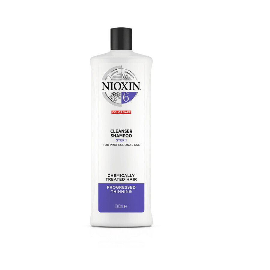 Nioxin System 6 Shampoo Volumizing Very Weak Fine Hair Chemically Treated Hair 1000ml