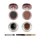 Kit Sprancene, Kiss Beauty, eyeliner Sky Brow, 2 gel Sprancene, 2 fard Sprancene, pennello, nero-marrone