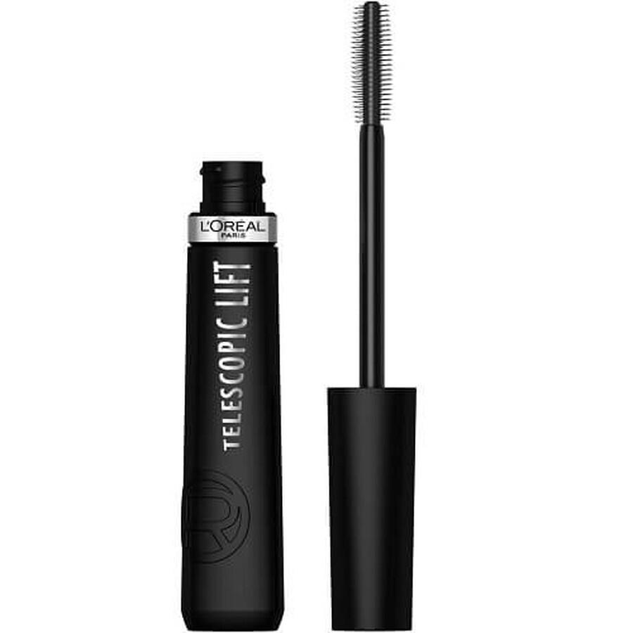 Mascara Volume, Allungamento e Arricciatura, Loreal, Telescopic Lift, Nero, 9,9 ml