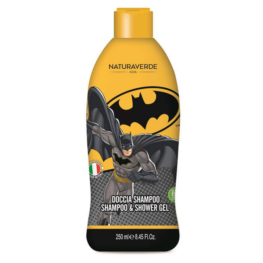 Shampoo and shower gel with marigold and chamomile Batman, 250 ml, Naturaverde