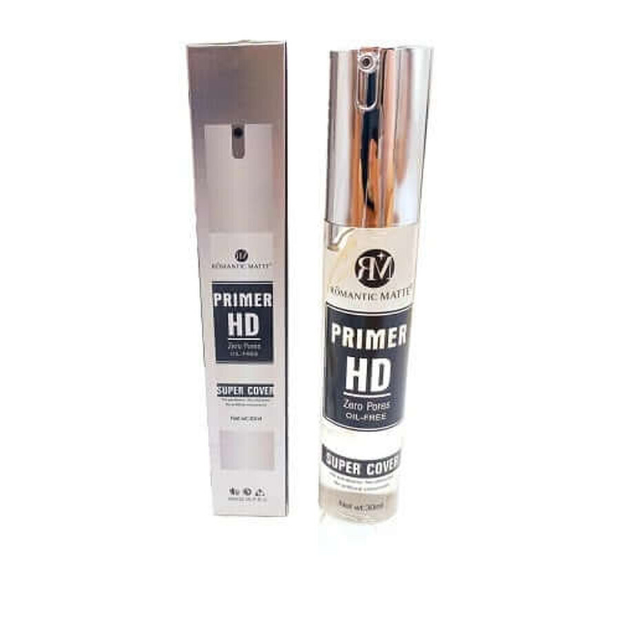 Fond de teint pour minimiser les pores, Maquillage, Romantic Matte, HD Super Cover, 30 ml