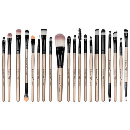 Set van 20 Make-up kwasten, Nude, Inclusief opbergetui