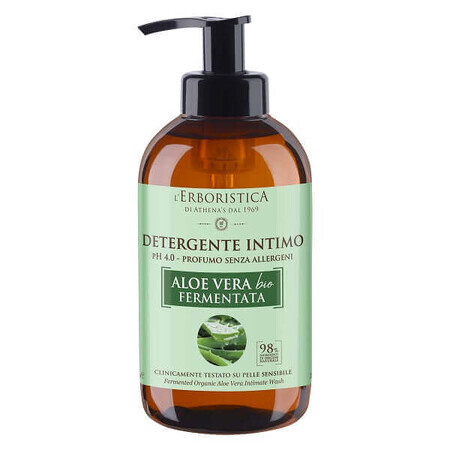 Intimate liquid soap with organic fermented Aloe Vera, 250 ml, L'Erboristica