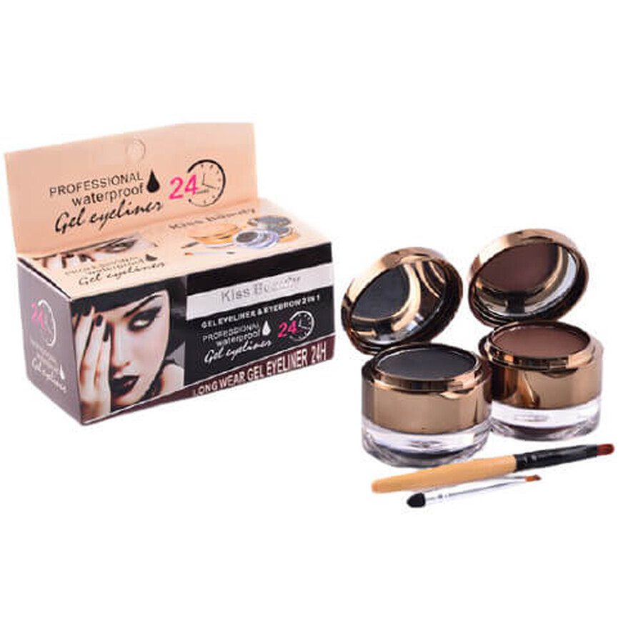 Kiss Beauty gel per sopracciglia e eye-liner + set di gel per sopracciglia e eye-liner