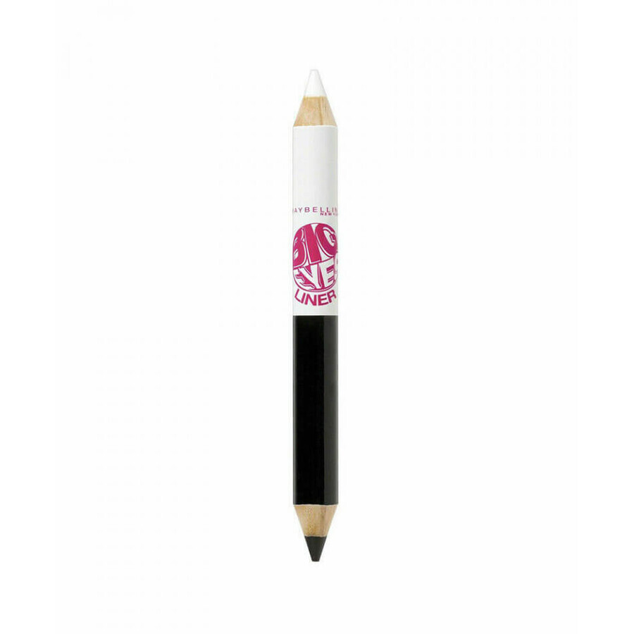 Eye pencil with two ends Maybelline Big Eyes Liner, Shade 01 Black&White