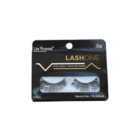 Natural Hair False Eyelashes, Lila Rossa, LashOne, S36