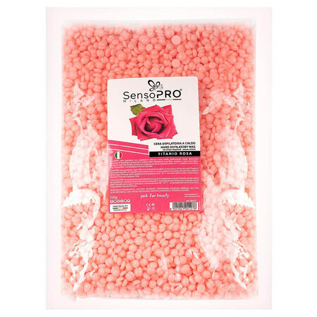 Cera epilatoria elastica con rosa, SensoPRO, granuli 500 g