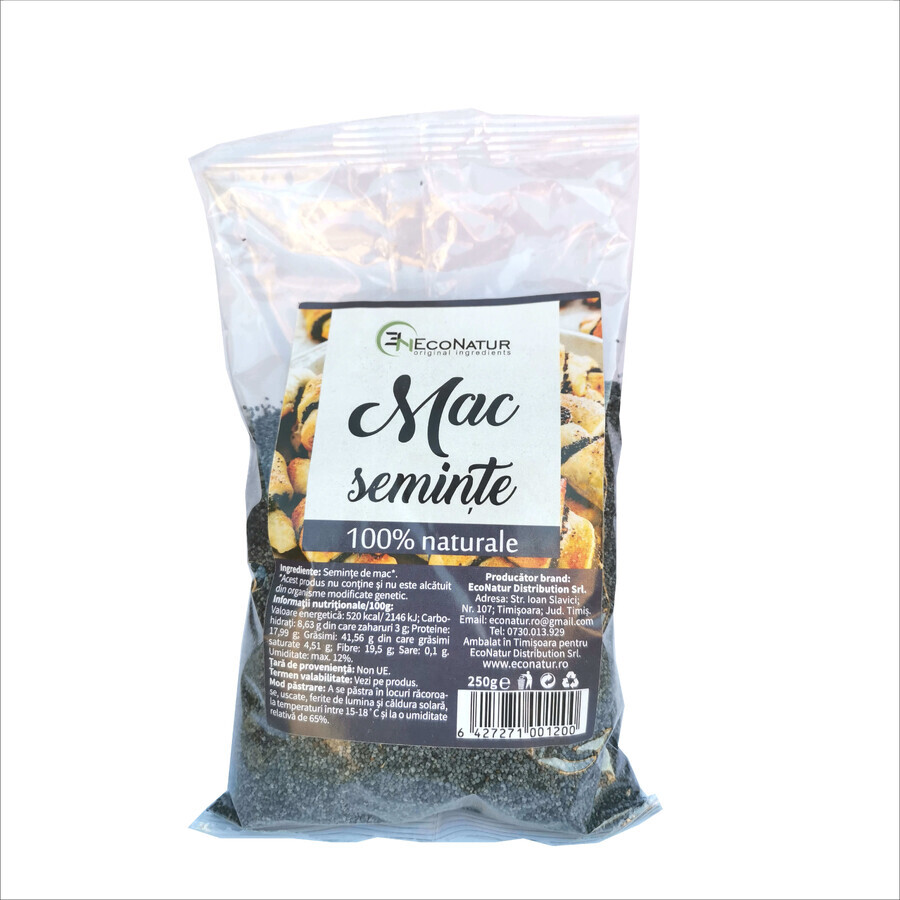 Semi di papavero, 250g, Econatur