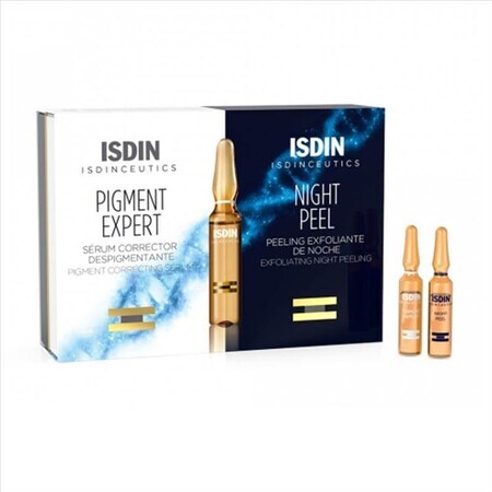 ISDIN Isdinceutics Day And Night Routine Antimacchie Viso Siero E Peeling Notte