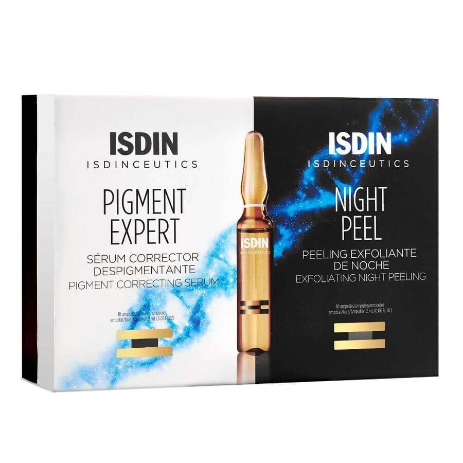 ISDIN Isdinceutics Day And Night Routine Antimacchie Viso Siero E Peeling Notte