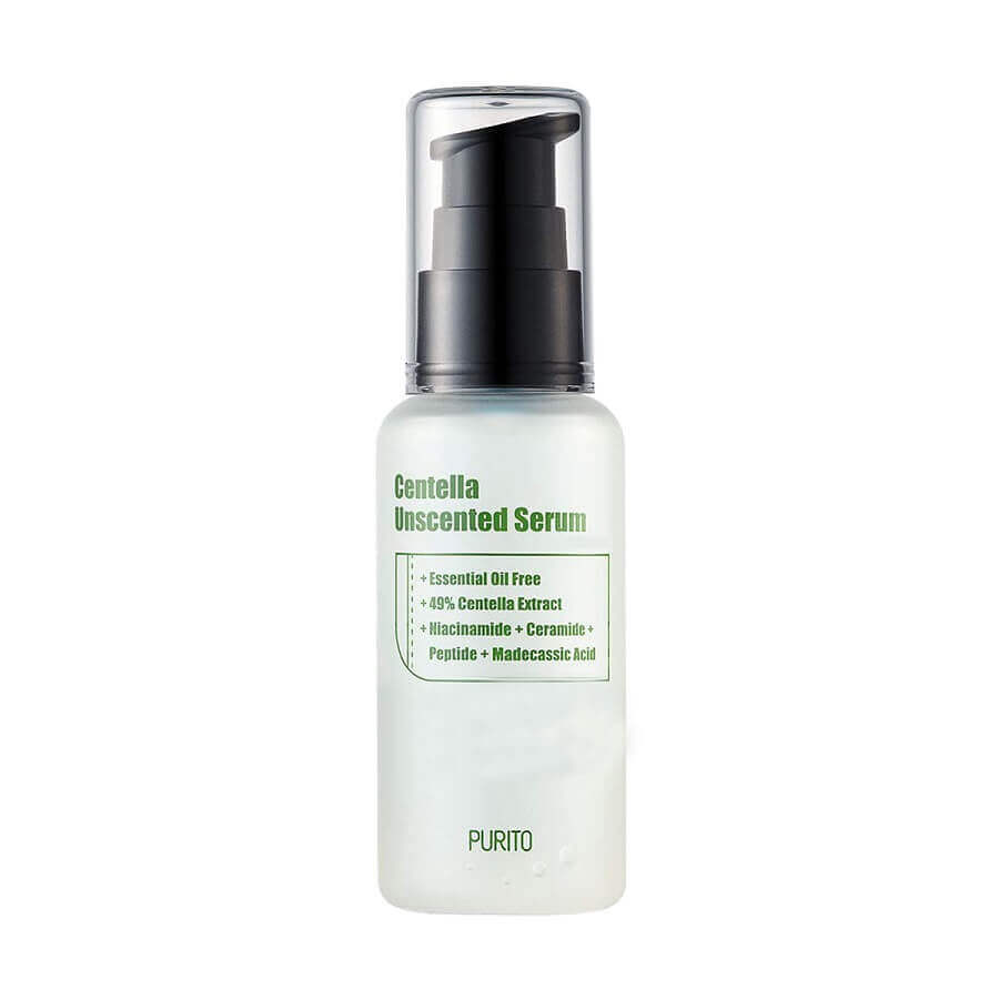 Siero viso senza profumo Mini Centella Unscented Serum, 15 ml, Purito