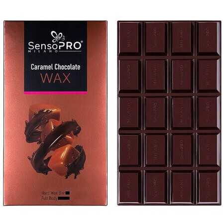 Cera epilatoria elastica, SensoPro, Cera al cioccolato, Caramello, 400 g