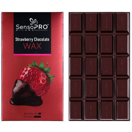 Cera epilatoria elastica, SensoPro, Cera al cioccolato, fragola, 400 g