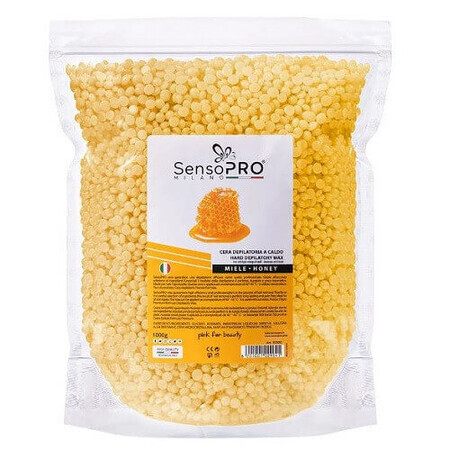 Granuli di cera epilatoria elastica, SensoPro, Miele, 1000 g