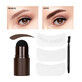 Eyebrow shadow with stamp, brushes and stencils, Ushas, Brown