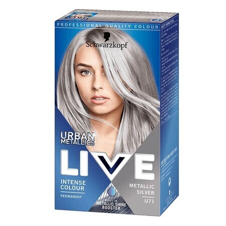 Schwarzkopf Live Urban Metallic Wax Colour U71 Metallic Silver