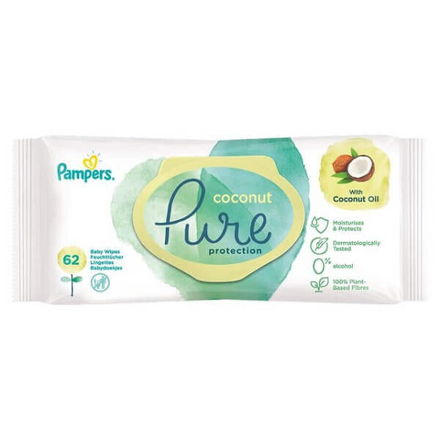 Salviettine umidificate Coconut Pure, 42 pezzi, Pampers