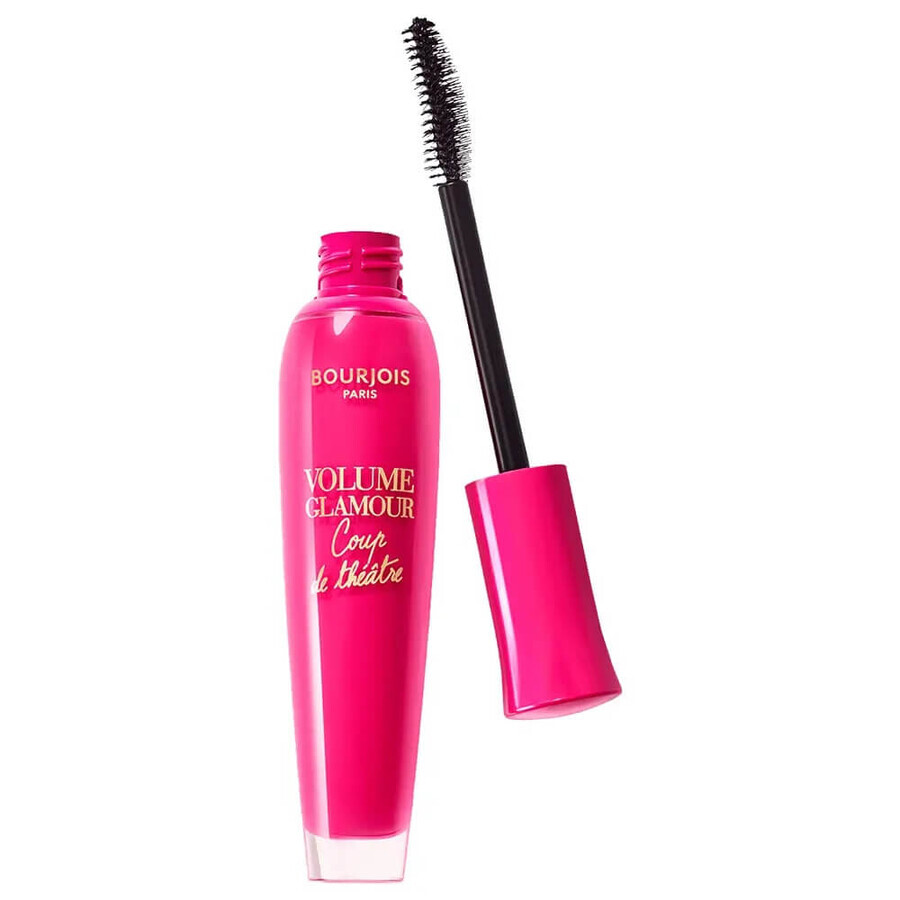 Bourjois Volume Glamour Coup De Theatre Mascara ispessente e incurvante all'olio di Argan 02 Nero, 10ml