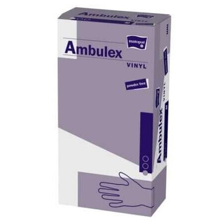 Ambulex Guanti per trattamenti in vinile, senza polvere, taglia XL, con polvere, 100 pezzi - Lunga durata!