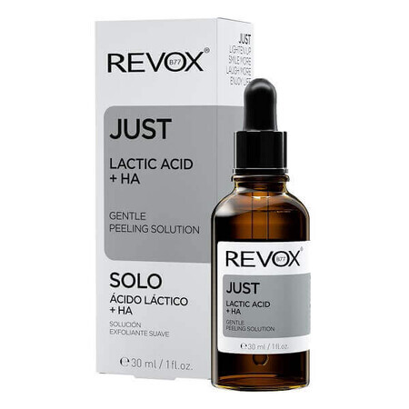 Solution exfoliante à l'acide lactique + HA, 30 ml, Revox