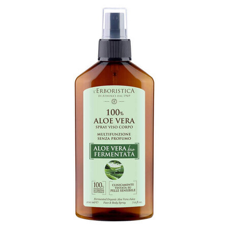 Spray multifunzionale con Aloe Vera biofermentata, 200 ml, L'Erboristica