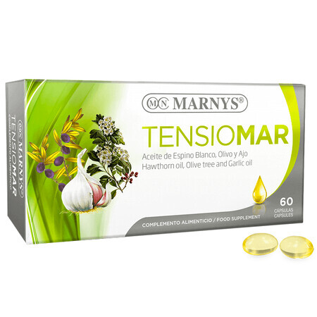 Tensiomar per Ipertensione e Colesterolo, 60 capsule, Marnys