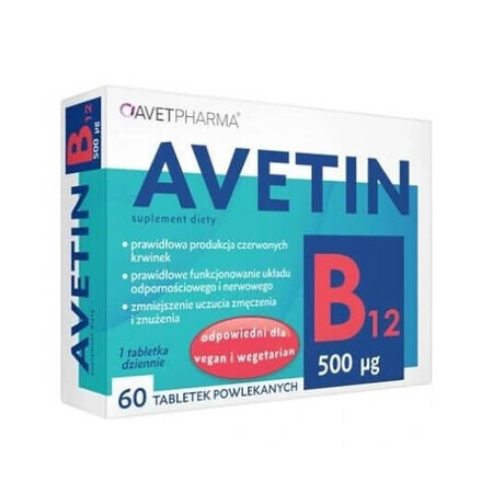 Avetin B12 500 mcg, 60 compresse