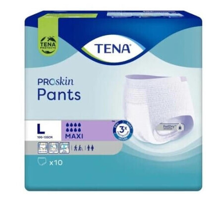 Tena Pants ProSkin ProSkin chonic maxi slip L, 10 unità - A lungo termine!