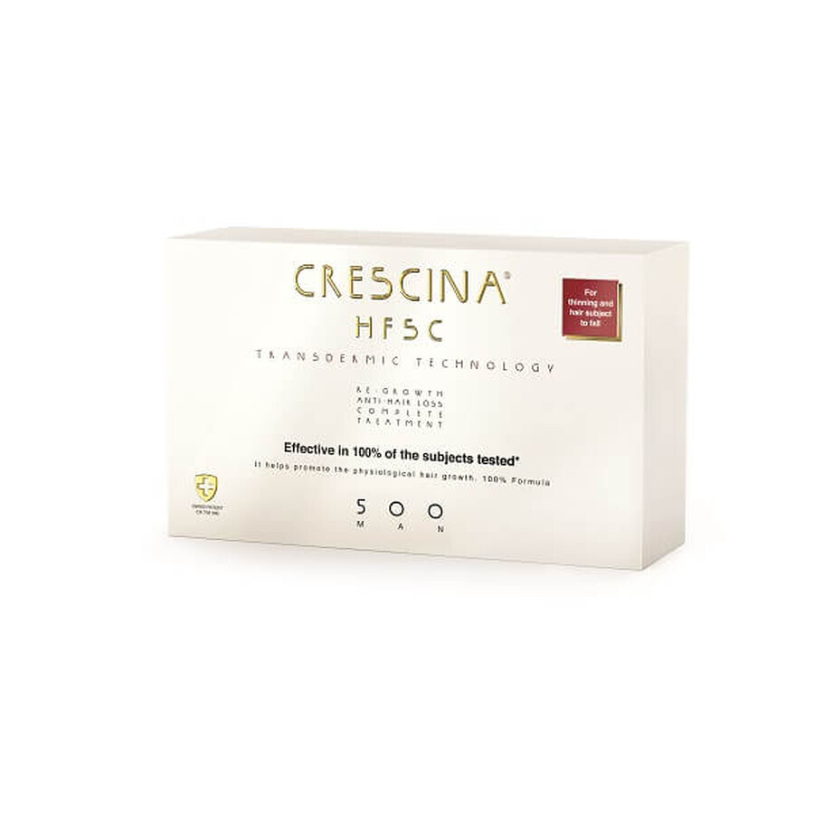 Complete treatment Crescina Transdermic Man HFSC 500, 10 + 10 vials, Labo