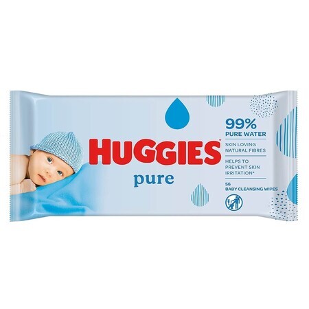 Salviette per bambini Huggies Pure, 56 pezzi