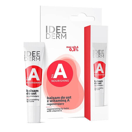 Idea Derm, Regenererende lippenbalsem met vitamine A, 12 ml