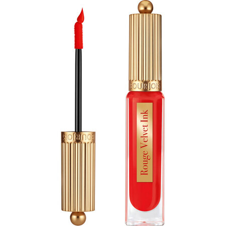 Bourjois Rouge Velvet Ink Barra de Labios Líquida Mate 08 Coquelic hot, 3.5ml