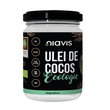 Olio di cocco extravergine ecologico, 450 g, Niavis