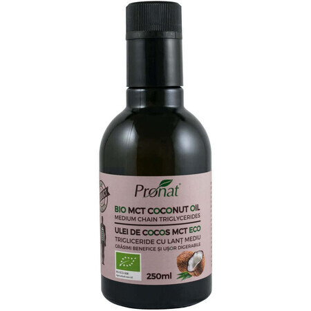 Organic MCT coconut oil, 250 ml, Pronat