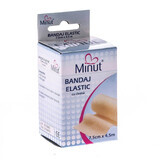 Elastic bandage with clip, 7.5 cm x 4.5 m, Minute