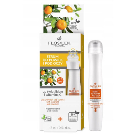 Floslek Pharma Siero per palpebre e contorno occhi con vitamina C, 15 ml